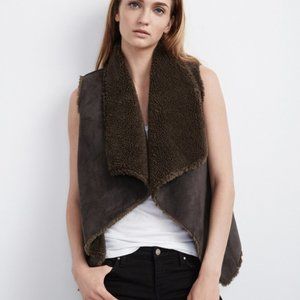 Velvet G Spencer AnaLucia Faux Fur Boho Vest S